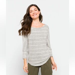 Market and Spruce Stitch Fix Brushed Dolman Striped Knit Top